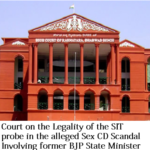 karnataka high court on sex cd scandal case