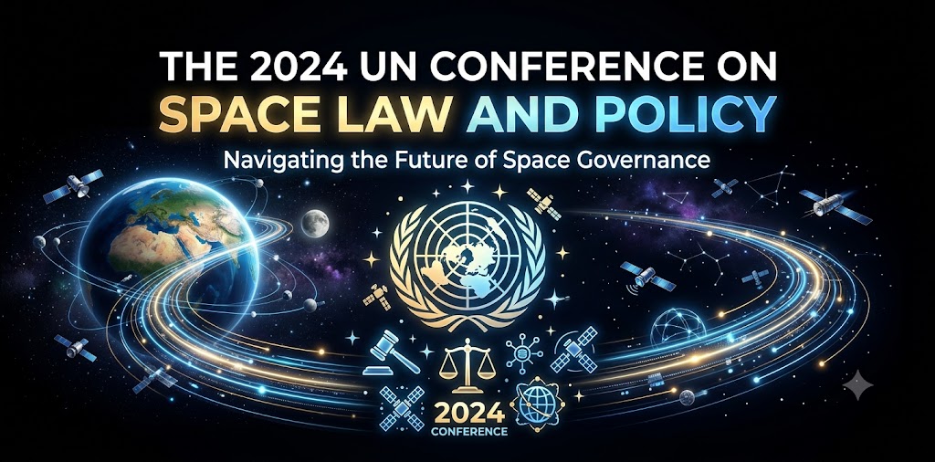 The 2024 UN Conference on Space Law and Policy, examining international cooperation and outer space governance